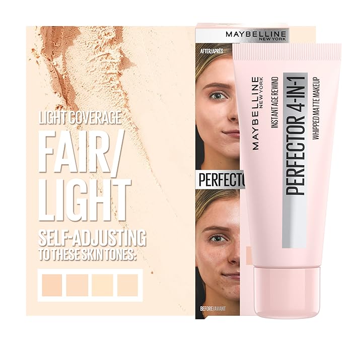 Maybelline Instant Age Rewind Instant Perfector 4-In-1 Matte Makeup, 00 Fair/Light, 1 Count-Velvo Beauty