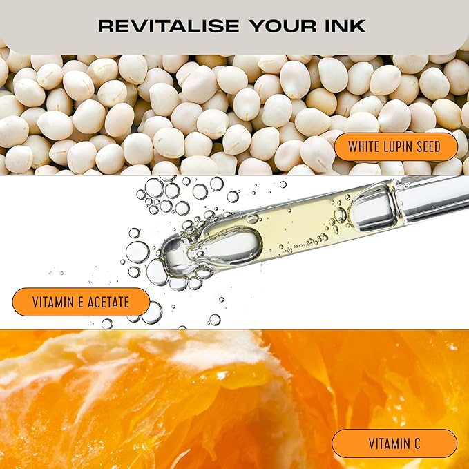 Stories & Ink Tattoo Care | HIGHLIGHTING BODY OIL for healed skin - Refreshes Faded Tattoos for Instant Tattoo Glow, 100 mL / 3.4 Fl Oz-Velvo Beauty