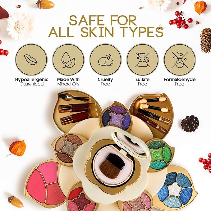All In One Makeup Gift Kit for Woman and Teens | Makeup Flower Set with Eyeshadow Palette-Velvo Beauty
