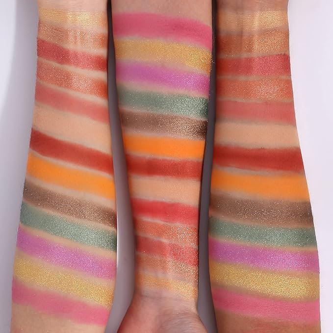 Matte Eyeshadow Palette, Nude Eyeshadow Palette Makeup Set, Matte Shimmer High Pigmented Blending Powder Velvet Texture Eye Shadow Kit-Velvo Beauty
