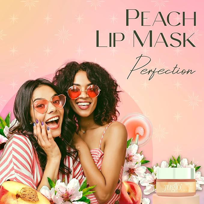 Moisture & Collagen Booster Lip Sleeping Mask - Treatment to Restore, Hydrate & Plump Dry Chapped Lips - Peach-Velvo Beauty