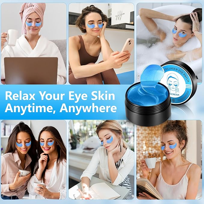 Under Eye Patches for Puffy Eyes: 30 Pairs Retinol Collagen Eye Gels Pads - Reduce Wrinkles, Puffy Eyes, Eye Bags - Skin Treatment Mask with Retinol Collagen - Anti Aging & Face Moisturizer-Velvo Beauty