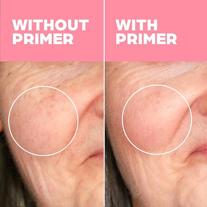 Elizabeth Mott Thank Me Later Hydrating Primer for Mature Skin – Lightweight, Gripping Face Primer for Dry, Sensitive, or Aging Skin – Smooths Texture & Hydrates with Hyaluronic Acid & Peptides, 30g-Velvo Beauty