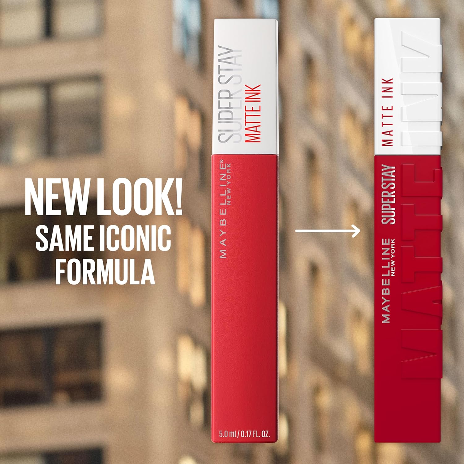 Maybelline Super Stay Matte Ink Liquid Lipstick Makeup, Long Lasting High Impact Color, Up to 16H Wear, Innovator, Cardinal Red, 1 Count, Packaging May Vary-Velvo Beauty
