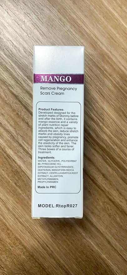 RtopR Mango Stretch Marks and Scar Cream -Stretch Marks and Scar Removal Cream for Pregnancy - Best Body Moisturizer-40g-Velvo Beauty
