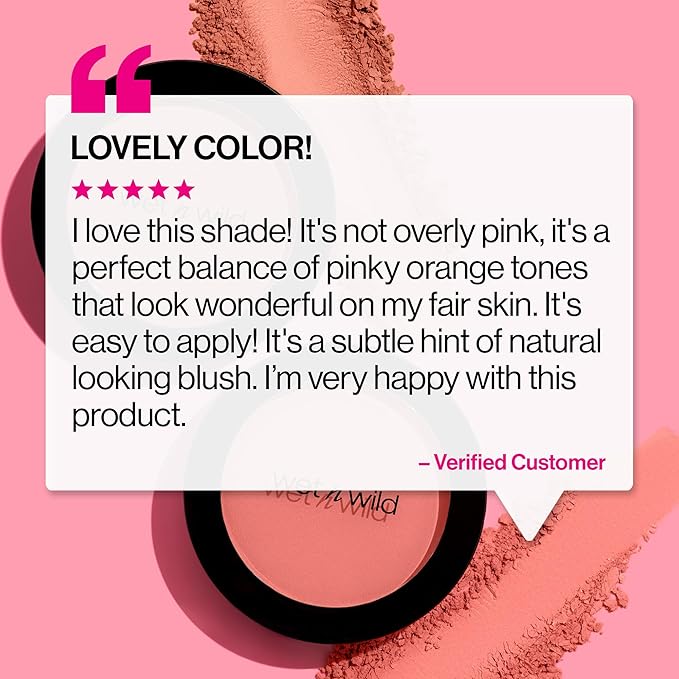 wet n wild Color Icon Blush, Effortless Glow & Seamless Blend infused with Luxuriously Smooth Jojoba Oil, Sheer Finish with a Matte Natural Glow, Cruelty-Free & Vegan - Naked Brown-Velvo Beauty