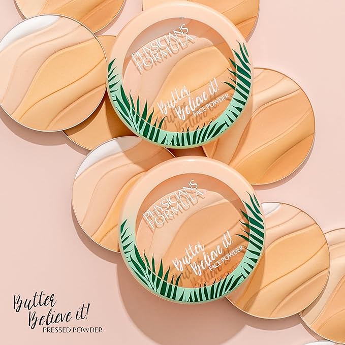 Physicians Formula Murumuru Butter Believe It! Pressed Face Powder, Buildable Coverage with Creamy Finish, Enriched with Amazonian Butters – Creamy Natural-Velvo Beauty