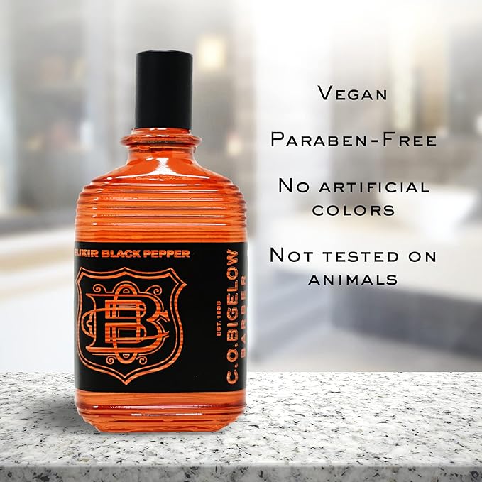 C.O. Bigelow - Elixir Black Pepper - No. 1586, 2.5 fl oz, Cologne for Men, Bourbon & Sandalwood Scented, Masculine, Refined, Long Lasting Mens Cologne-Velvo Beauty