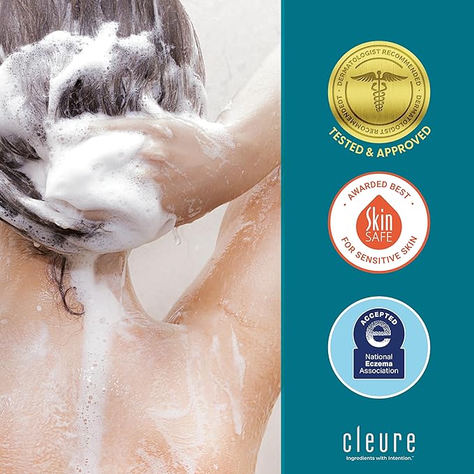 Cleure Hypoallergenic Volumizing Shampoo for Sensitive Skin - Fragrance Free, SLS Free & Paraben Free (12 oz, Pack of 2)-Velvo Beauty