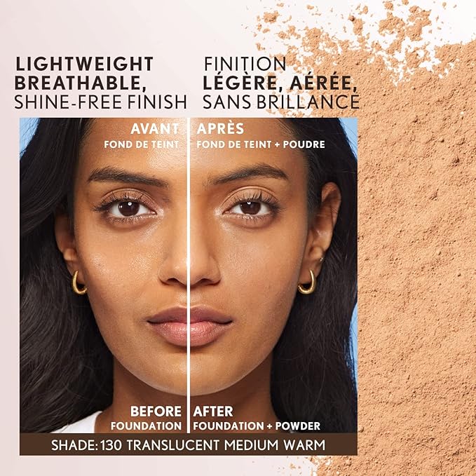 COVERGIRL Clean Invisible Loose Powder - Loose Powder, Setting Powder, Vegan Formula - Translucent Medium Warm, 18 g (0.63 OZ)-Velvo Beauty