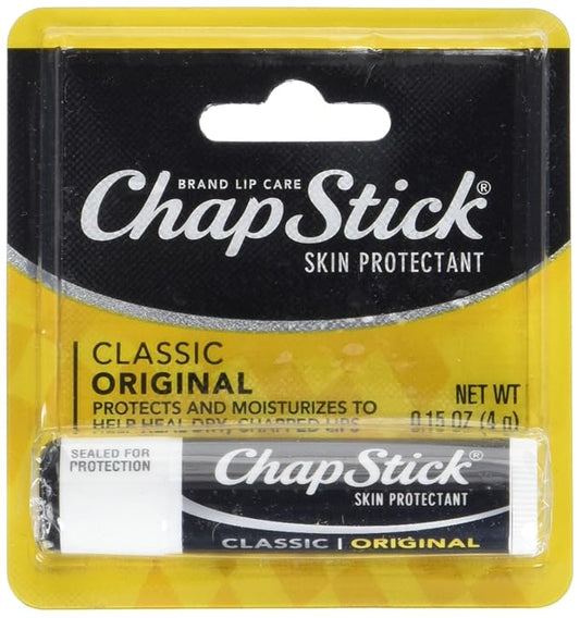 Chapstick Classic Original Lip Balm, 0.15 oz Stick, SPF 4, Regular-Velvo Beauty