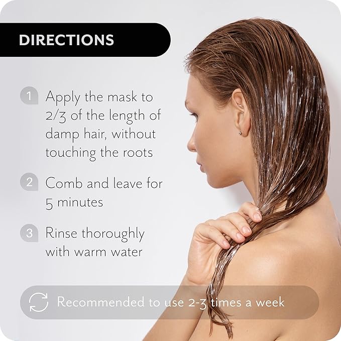 Everyday 2-in-1 Hair Mask Conditioner - Deep Hydration, Repair, Nutrition for All Hair Types - Enriched with Avocado & Coconut Oils 6.8 Fl oz-Velvo Beauty