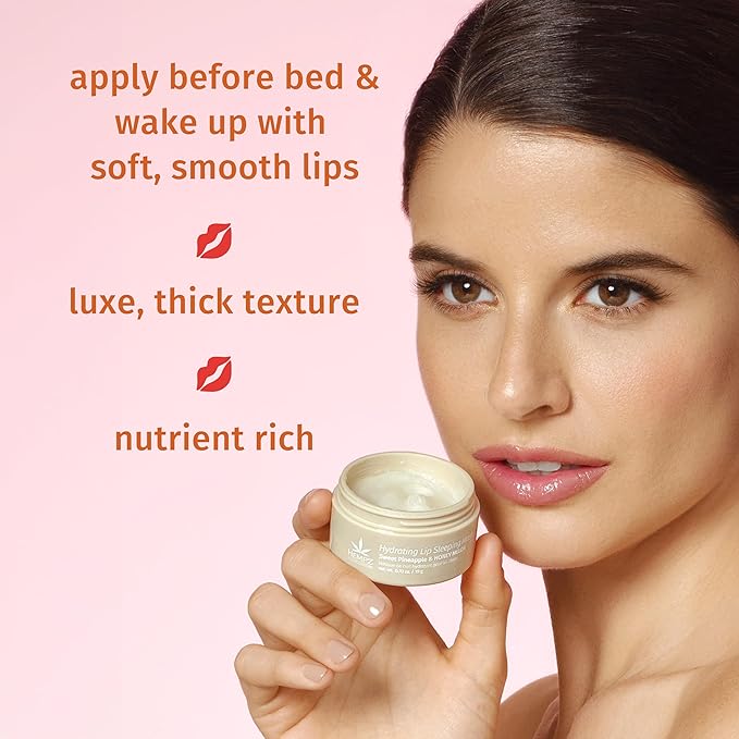 Hempz Hydrating Lip Sleeping Mask - Whipped Vanilla (.95 Oz.) | Overnight Hydrating Lip Balm for Dry Lips, Lip Repair, Chapped Lip Treatment & Nourishment for Women-Velvo Beauty
