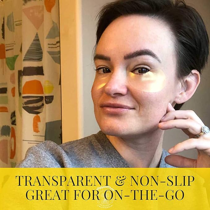 Doppeltree All Natural Caffeine Under Eye Patches & Hydrogel Masks (60 Pads) - Anti Aging Treatment for Crow Feet, Puffiness, Wrinkles, Dark Circles- Formulated in San Francisco-Velvo Beauty