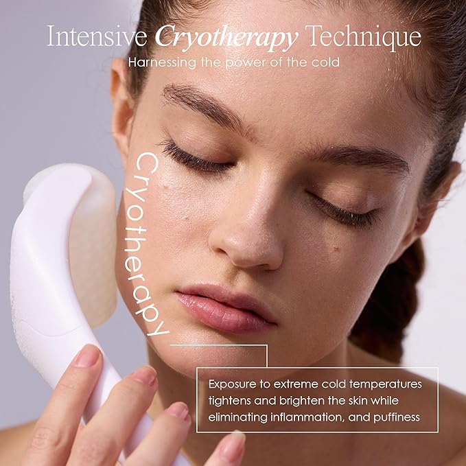 The Ice Roller by Project E Beauty | Cryotherapy Treatment | Facial Massage | Reduce Under Eye Puffiness, Dark Circles | Muscle Soreness Pain Relief Redness-Velvo Beauty