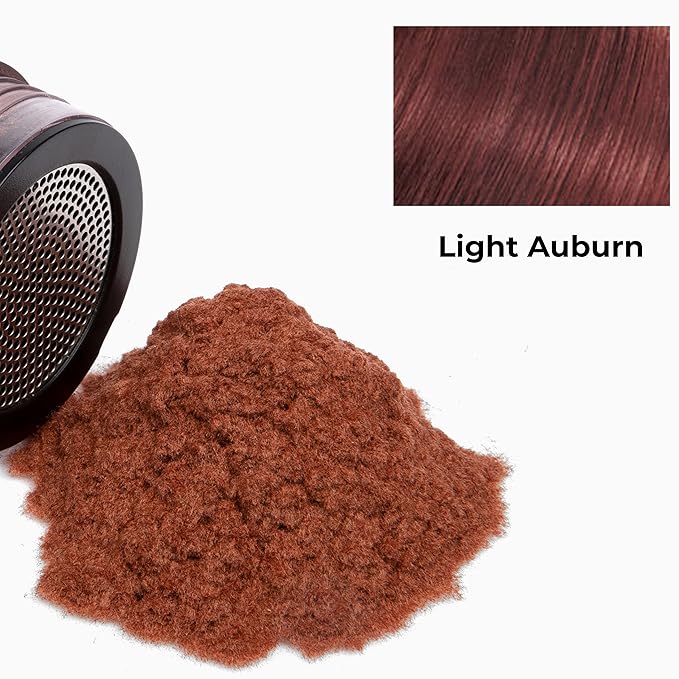 Caboki Sample Size - Get 10X Fuller Hair, Eliminate Bald Spot Instantly. All-Natural, Plant-Based Hair Fibers for Thinning Hair. Light Auburn (red/ginger hair)-Velvo Beauty