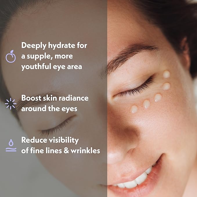 Eve Hansen Anti-Aging Eye Gel with Peptides | Under-Eye Cream With Plant Stem Cells, Hyaluronic Acid, Vitamin E | Cruelty-Free, Vegan, Made in USA .5 oz-Velvo Beauty