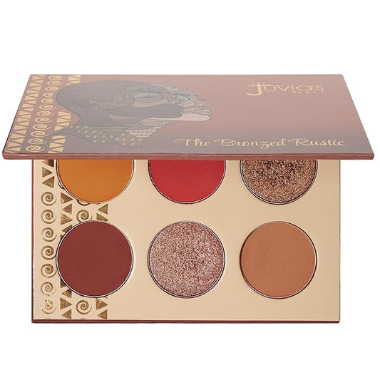 Juvia's Place Palette The Bronzed Rustic - Shades of 6, Professional Eye Makeup, Pigmented Palette, Makeup Palette for Eye Color & Shine-Velvo Beauty