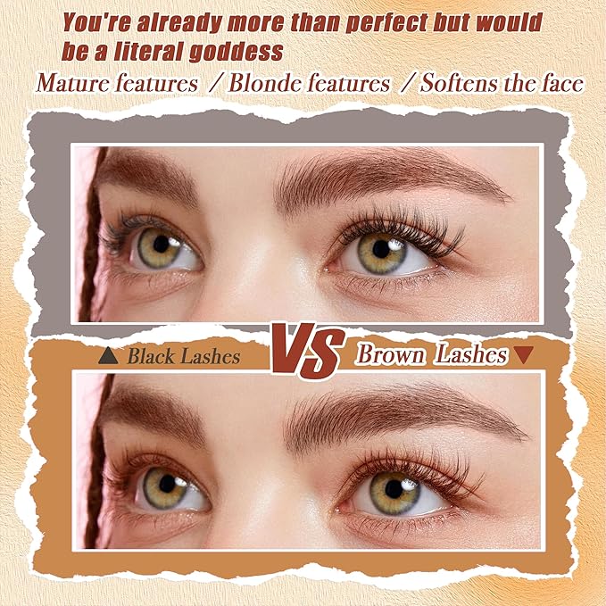 Lash Clusters - Dark Brown Lashes 360PCS Natural Wispy Fluffy Eyelash Clusters 8-16 MM Eyelash Extensions D Curl Faux Mink Lash Extensions DIY at Home-Velvo Beauty