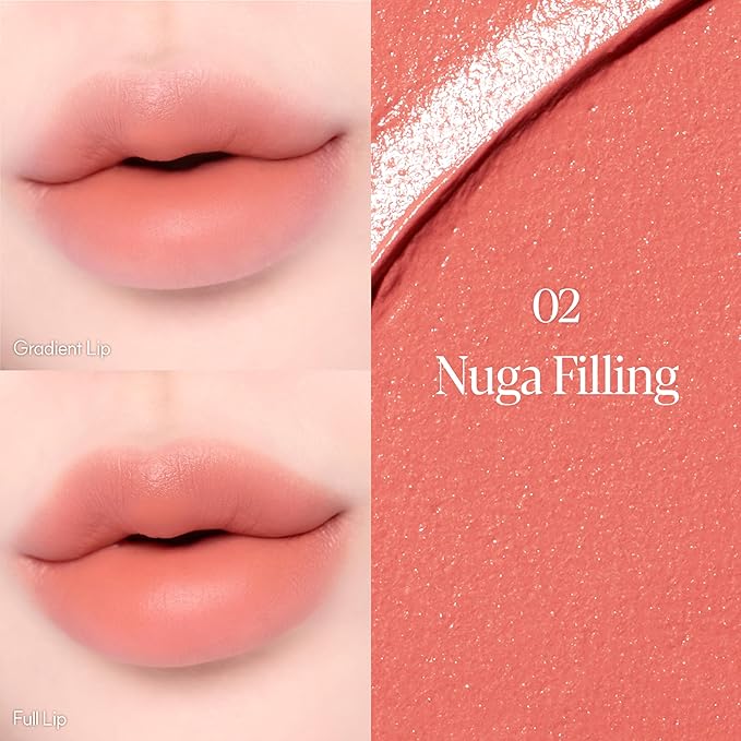 Espoir Couture Lip Tint Fitting Blur #2 Nougat Filling 0.14oz | Soft and Creamy Color for Blurry Lip Look | Smudge-Proof Fixing Lip Stain | Lightweight and Comfortable Matte Finish-Velvo Beauty