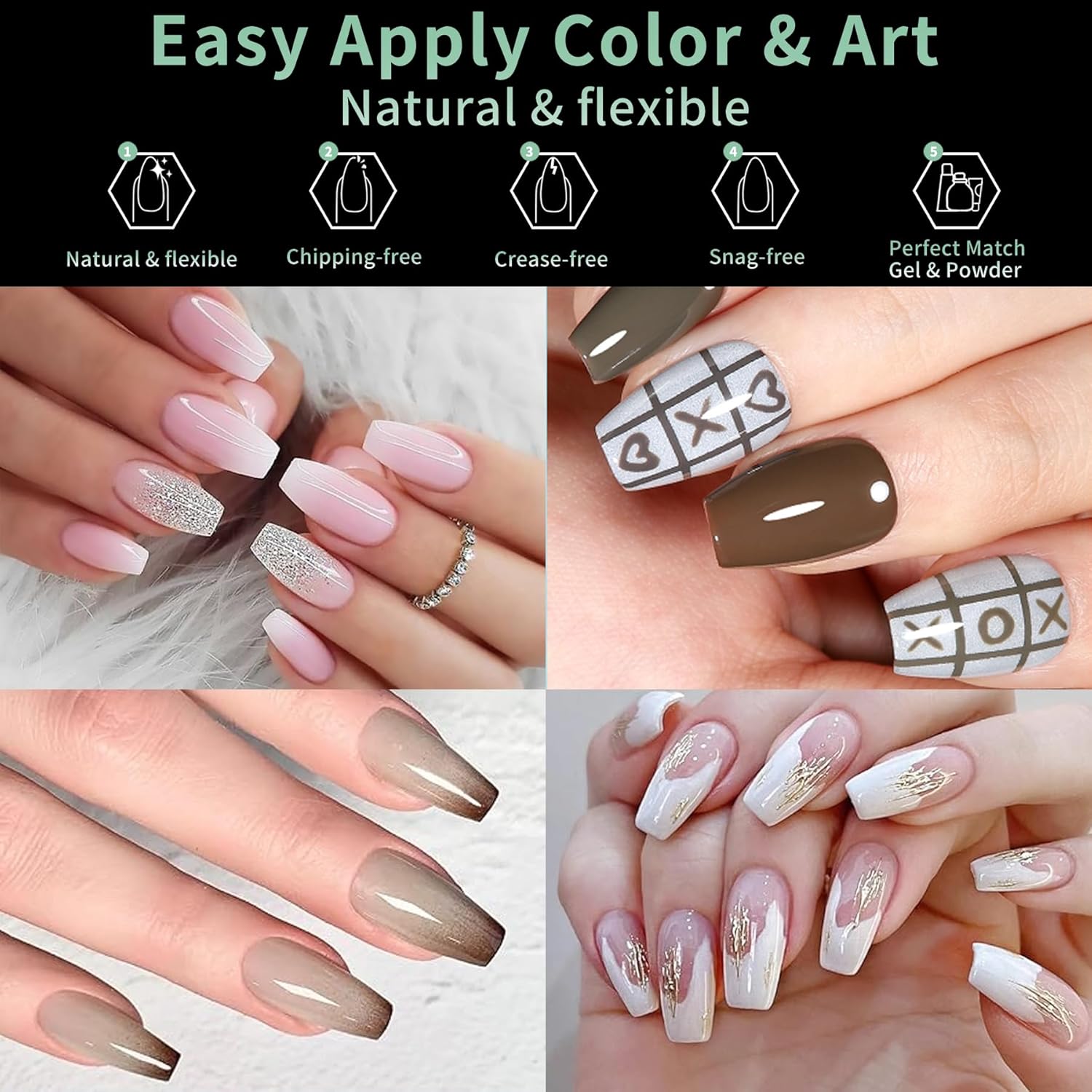 Short Coffin Nail Tips, 216pcs Acrylic Ballerina Soft Fake Nails Gel Nail Tips, Full Cover Pre-Shaped Matte Clear Press on Nails for Extension, Diy at Home Manicure 12 Sizes-Velvo Beauty