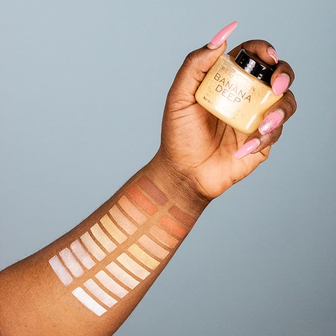 Revolution Beauty, Loose Baking Powder, Makeup Setting Powder, Long Lasting Coverage, Mattifies & Reduces Shine, Banana, 1.13 Oz-Velvo Beauty