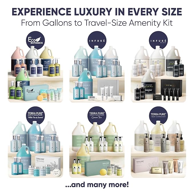 Amenity Kit | Boxed Hotel Toiletries | Bulk Set 1oz Travel Size Shampoo, Conditioner, Lotion, Body Wash & Body Bar Soap for Guest Hospitality AirBnB/Vacation Rentals | 1 set per case-Velvo Beauty