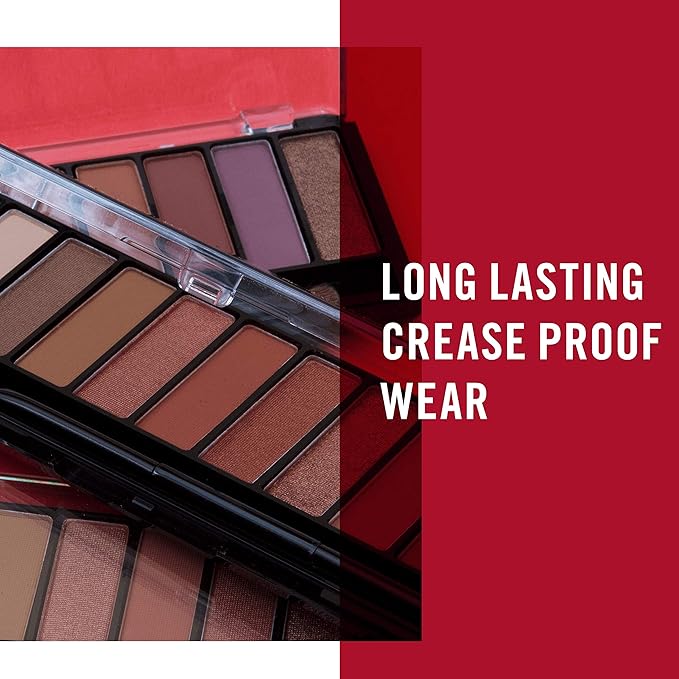 Rimmel London Magnif'Eyes Eyeshadow Palette, 12 Shades, Blendable Formula, Versatile, 005, Spice, 0.5oz-Velvo Beauty
