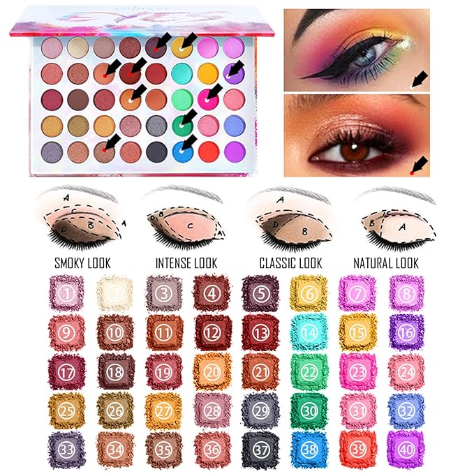 All-in-one Professional Makeup Set for Beginners or teen girls, Cosmetic-Gift for Women -Include Makeup Brush Set, Eyeshadow Palette, Eyebrow Pencil, Mascara, Concealer, Lip Gloss Set -014-Velvo Beauty