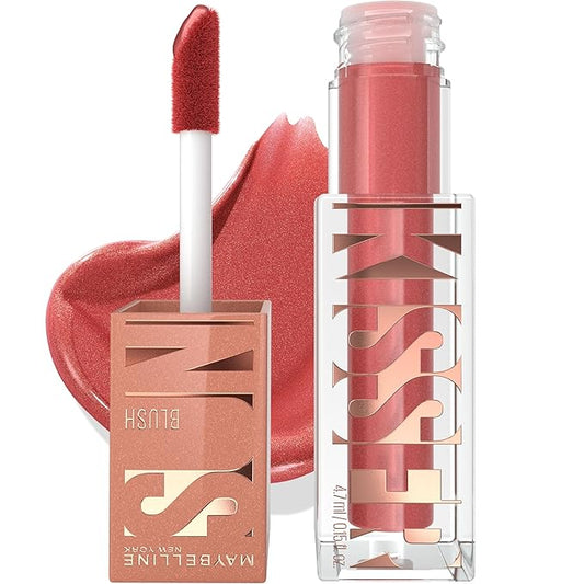 Maybelline Sunkisser Multi-Use Liquid Blush and Bronzer, Blendable, Longwear, Glowy Make Up, City Sizzle, 1 Count-Velvo Beauty
