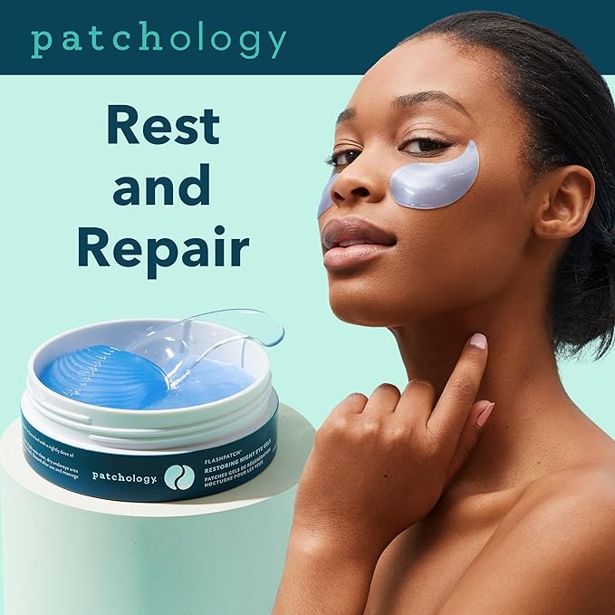 Patchology Restoring Night Under Eye Patches For Dark Circles and Puffy Eyes Care - Anti Aging Eye Masks with Retinol - Reduce Eye Bags, Puffiness & Wrinkles (15 Pairs)-Velvo Beauty