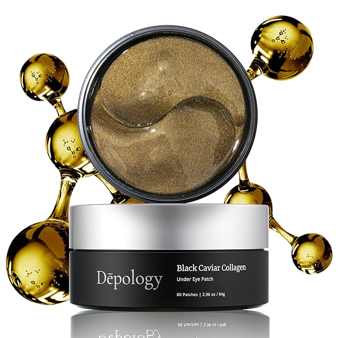 depology Black Caviar Under Eye Patches (30 Pairs), Anti-aging Hydrating Eye Mask for Wrinkles, Fine lines, Skincare with Hyaluronic Acid & Cica, Beauty & Personal Care-Velvo Beauty