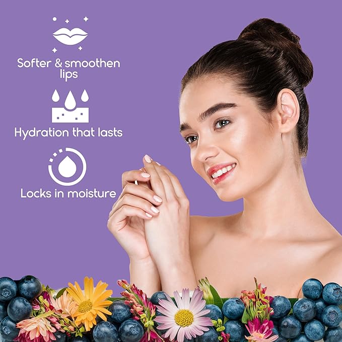 Lip Mask Overnight with Hyaluronic Acid & Collagen, Lip Sleeping Mask for Dry Cracked Lips, Moisturizing, Hydrating, Exfoliating Night Treatment for Lip Care (Berry)-Velvo Beauty