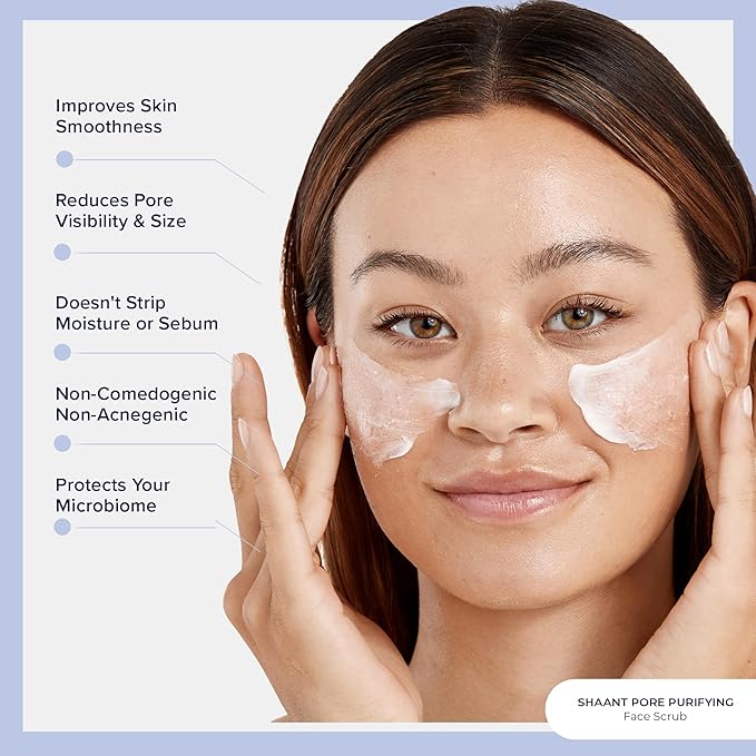 Codex Labs Shaant Pore Purifying Face Scrub - Oil Control Pore Minimizer Exfoliator - For Acne Prone, Oily Skin, All Skin Types - With 2% Salicylic Acid - Cruelty-Free, Vegan Skincare (100g)-Velvo Beauty