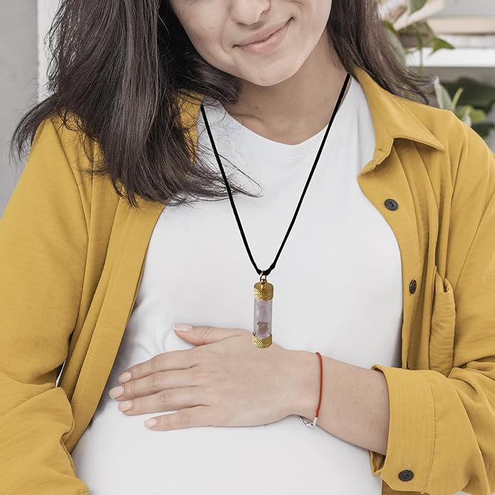 Thai Buddha Pendant Naga Eye Stone Pendant Color Pink Gem Men Women Energy Crystals for Healing and Protection Handmade Necklaces for Men-Velvo Beauty