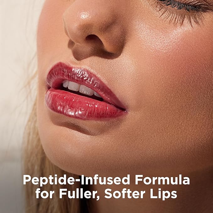 Côte Tempted Peptide Lip Shine – Warm Berry Lip Gloss for Bold Color & Hydration – Vegan, Cruelty-Free, Anti-Aging with Shea Butter & Hyaluronic Acid – Long-Lasting, Smooth, Moisturizing Shine-Velvo Beauty