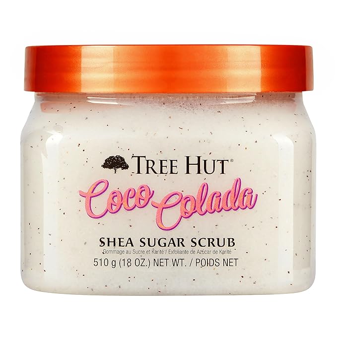 Tree Hut Shea Sugar Scrub Coco Colada, 18 oz, Ultra Hydrating and Exfoliating Scrub for Nourishing Essential Body Care-Velvo Beauty