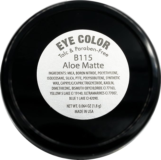 Aloe Matte Turquoise Teal Green Soft Pressed Powder Single Vegan Eyeshadow; Talc, Paraben & Cruelty Free-Velvo Beauty