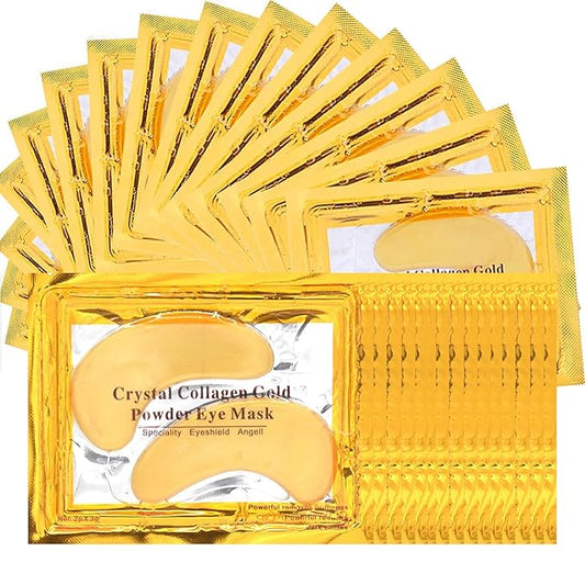30 PCS Under Eye Collagen Patches,Crystal Pink Collagen Lip Masks，Gold Moisturizing Under Eye Mask，moisturizing skin, anti-chapping and anti-aging.…-Velvo Beauty