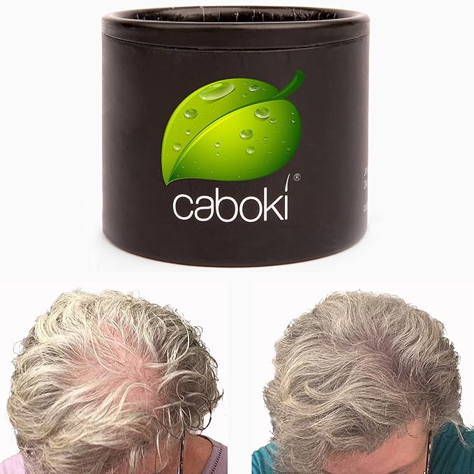 Hair Loss Concealer. Covers Bald Spot And Makes Thin Hair Look 10X Fuller Instantly. All-Natural Hair Building Fiber. Trial Size, 10-Day Supply. Gray-Velvo Beauty