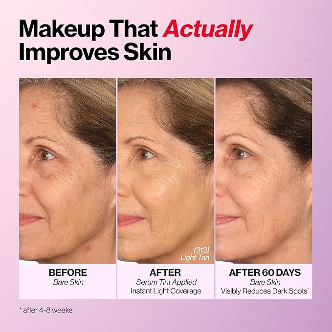 Revlon Illuminance Tinted Serum, Triple Hyaluronic Acid, Evens Out Skin Tone Over Time and Hydrates All Day, SPF 15, 213 Light Natural, 0.94 fl oz.-Velvo Beauty