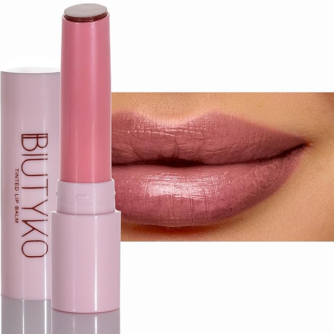 Lip Balm Hydrating for Dry and Chapped Lips Tinted Subtle Color Non-Sticky Juicy Finish | Nude-Velvo Beauty