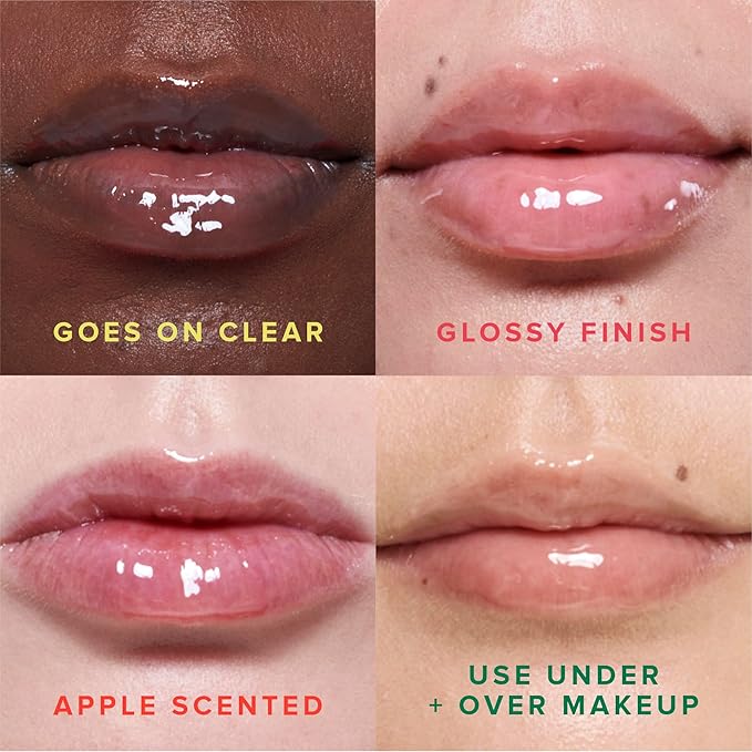 Farmacy Plump + Shine Lip Smoothie Duo - Peptide Lip Balm - Lip Moisturizer & Plumper with Vitamin C - Apple & Mango with High Gloss Finish-Velvo Beauty