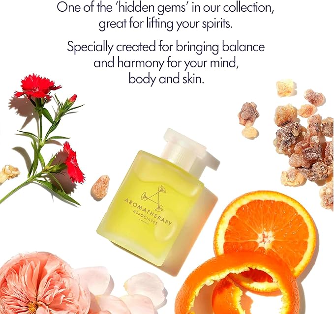 Aromatherapy Associates Support Equilibrium Bath and Shower Oil – Hydrating Oil with 3 Essential Oils to Uplift Mind, Body, and Spirit (1.86 oz)-Velvo Beauty