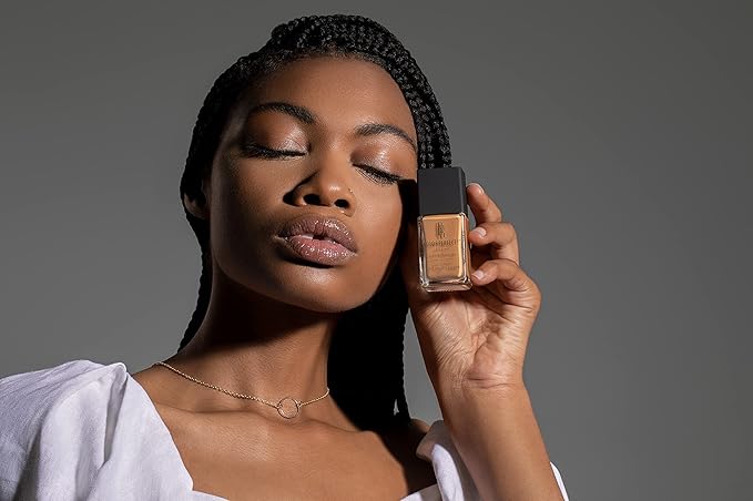 Black Radiance Color Perfect Liquid Full Coverage Foundation Makeup, Butter Scotch, 1 Fl Oz-Velvo Beauty