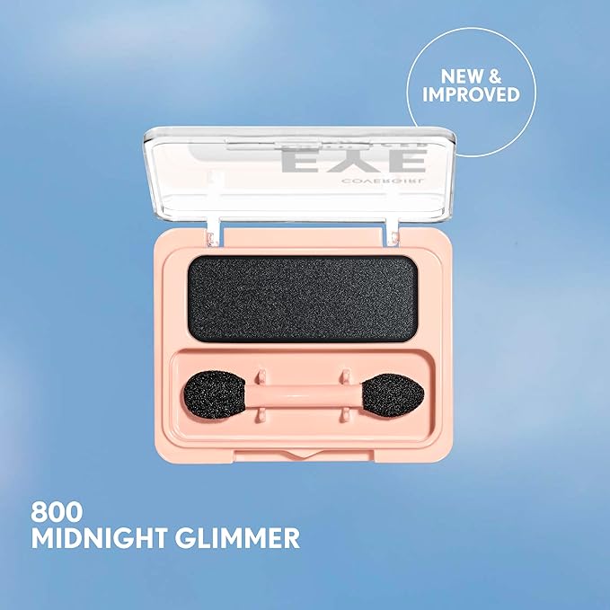 COVERGIRL Eye Enhancer, Midnight Glimmer, Eyeshadow Mono, Easy to Wear, Clean & Vegan, Talc-Free, Matte & Shimmer Finishes, Smudge-Proof, 0.09oz-Velvo Beauty