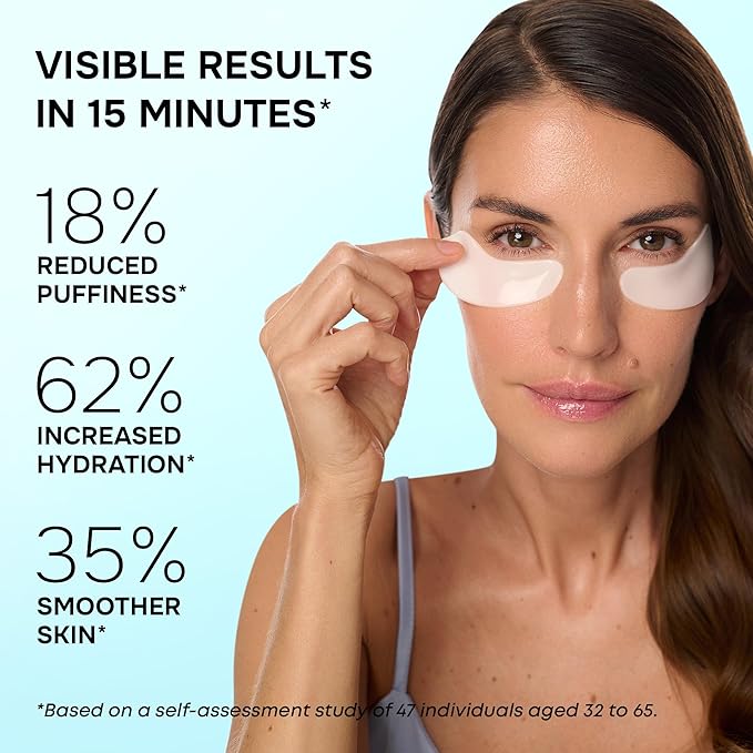 Under Eye Patches for Puffy Eyes and Dark Circles - Cooling Eye Masks for Women & Men with Collagen, Hyaluronic Acid & Retinol - Depuffing Undereye Mask Patches - Parches Para Ojeras - 15 Pairs-Velvo Beauty