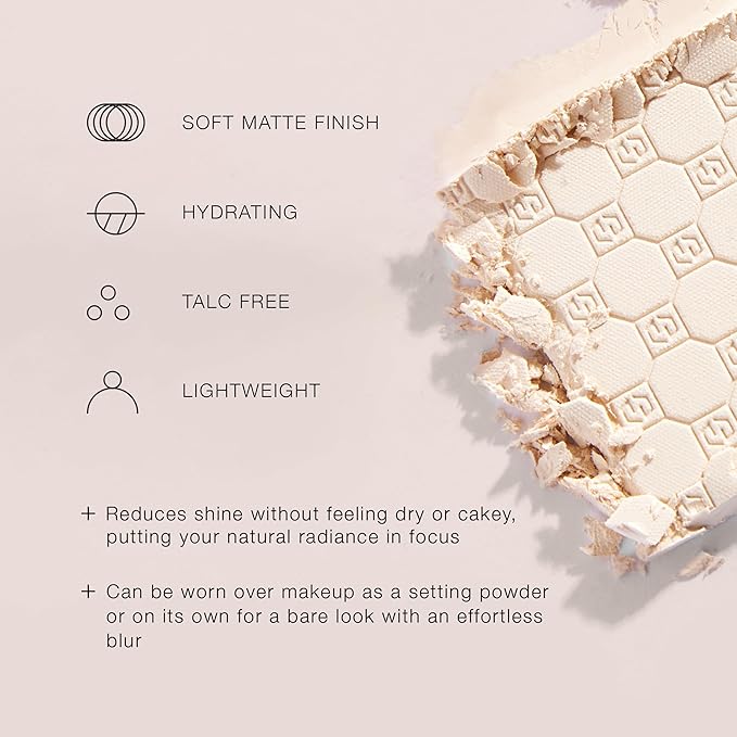 Jouer Soft Focus Hydrate & Setting Powder - Pressed Powder with Matte Finish - Blurring Powder for Fine Lines and Pores - Set Face Makeup Foundation or Concealer - Translucent-Velvo Beauty