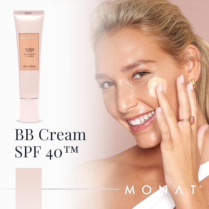 Monat BB Cream SPF 40 - Nude Broad-Spectrum Moisturizer, Lightweight Tinted Coverage, Fragrance-Free, 35ml/1.18 fl. oz.-Velvo Beauty