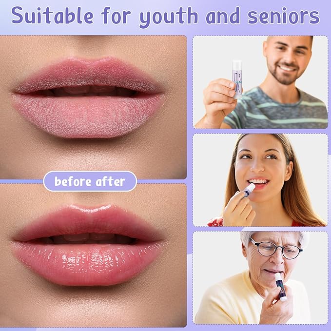 Fumete 50 Pcs Suicide Prevention Awareness Lip Balm Bulks Purple Teal Ribbon Lip Balm Mental Health Care Gift for Suicide Prevention Awareness Inspirational Favor Charity Campaign Supplies-Velvo Beauty